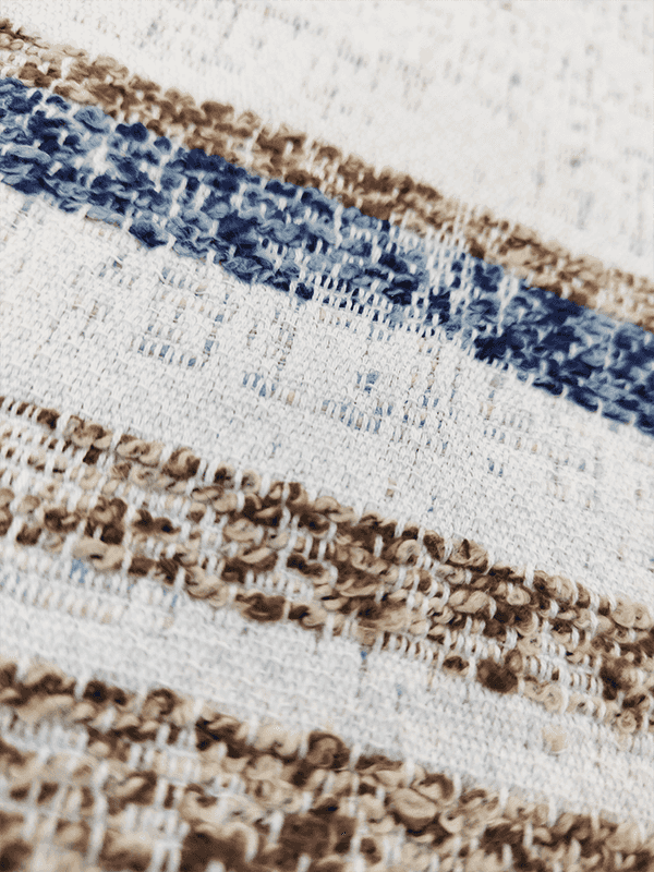 Loạt chăn bằng vải dệt gia dụng cotton Chenille sọc không đều