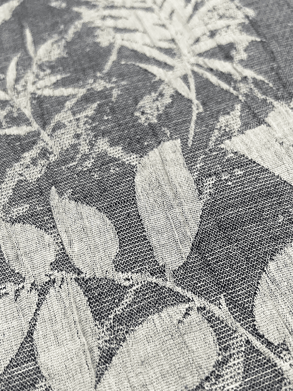 Vải cotton polyester hoa cỏ nước