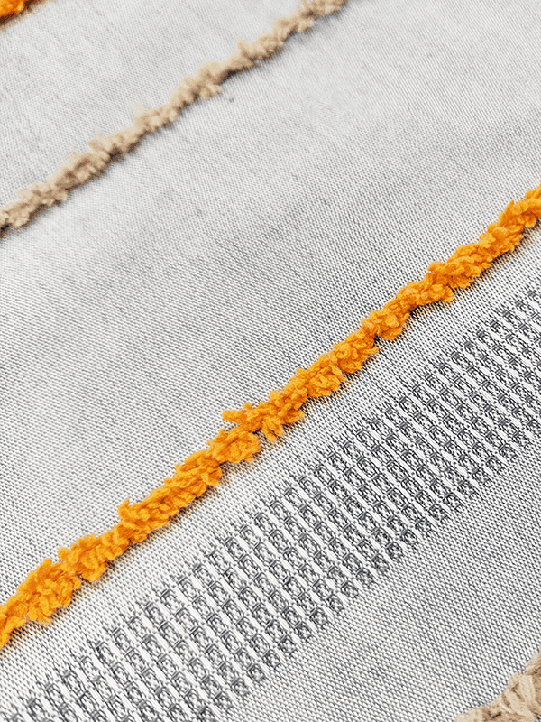 Vải cotton polyester sọc rộng hình trụ nhỏ